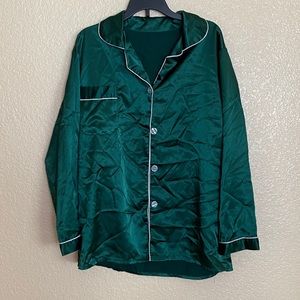 Emerald Satin SET please look at all pics